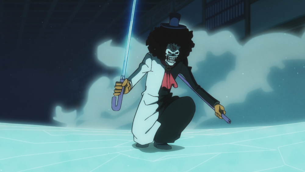 Brook Using Freezing Sword “Slash the Nightmare – Brook Draws His Freezing Sword!”