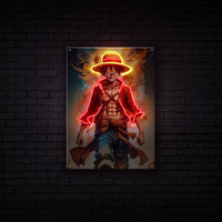 Luffy Neon Canvas