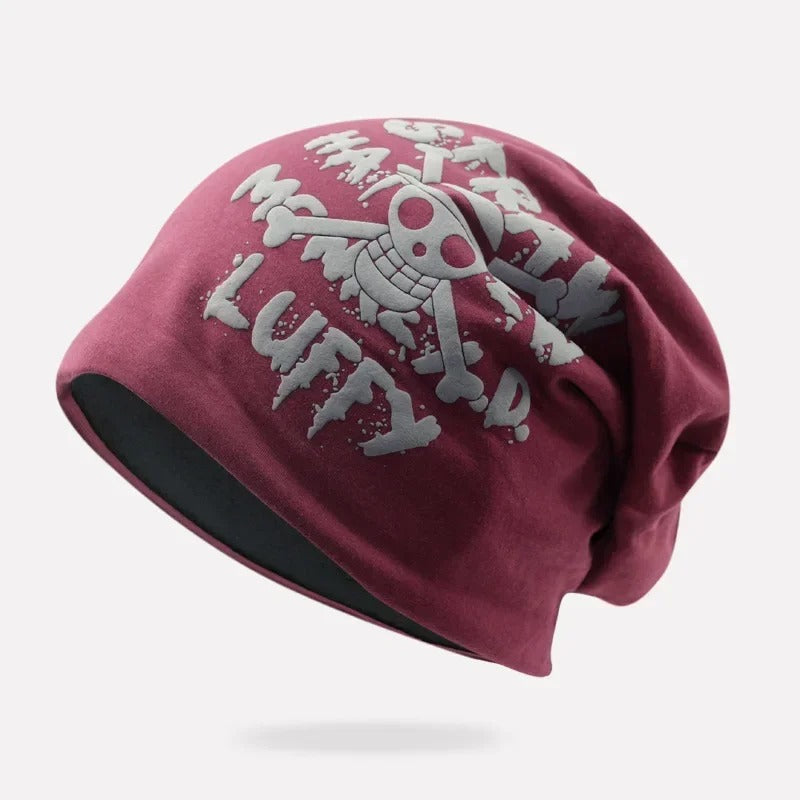 Luffy winter hat-red