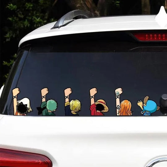 OnePiece-CarStickers-waterproof-mynakama-anime-luffy-zoro-nami-sanji-chopper-brook-robin-usopp-franky-car-window