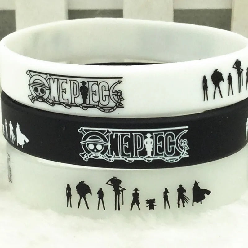 OnePieceSiliconeWristbands-nakamas-mynakama-anime-black-white-luminus