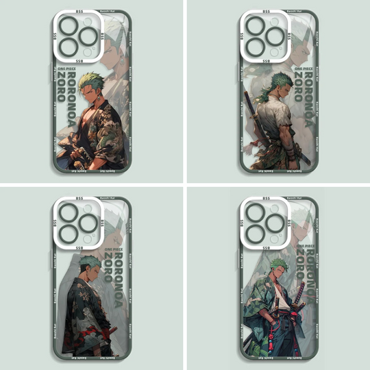 RoronoaZoroiPhoneCases-soft-tpu-transparent-onepiece-mynakama-4variants