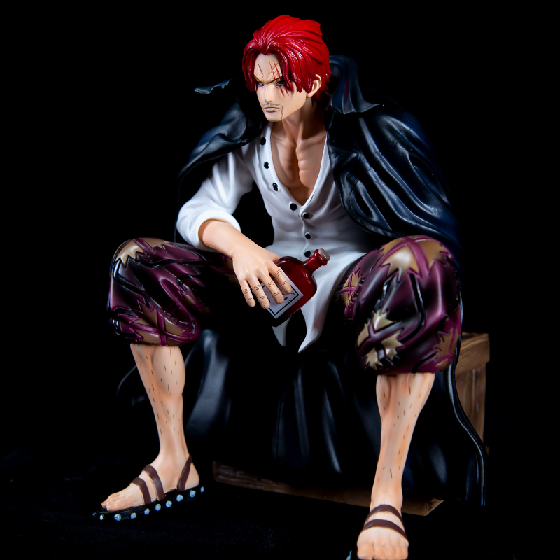 red-hair-Shanks-ActionFigure-sake-hat-2-different-hamds-haki-onepiece-manga-anime-mynakama-pvc-17cm