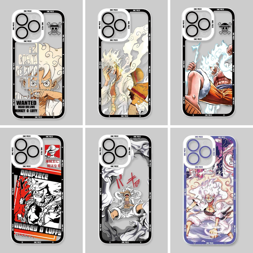 monkey-d-luffy-gear 5-onepiece-iphone-cases-soft-tpu-transparent-anime-mynakama-collectible -6 variants-sale