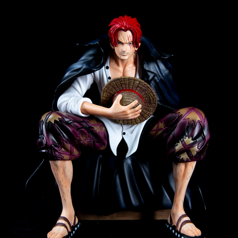 red-hair-Shanks-ActionFigure-sake-hat-2-different-hamds-haki-onepiece-manga-anime-mynakama-pvc-17cm