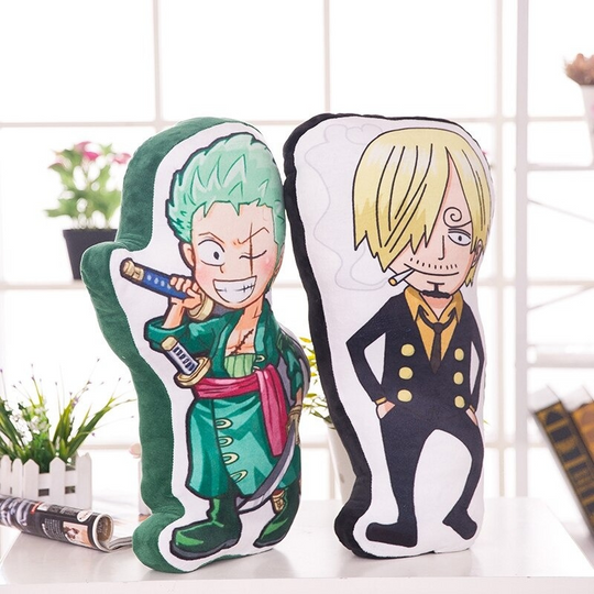 50cm-one-piece-plush-fluffy-pillow-cushion-zoro-sanji