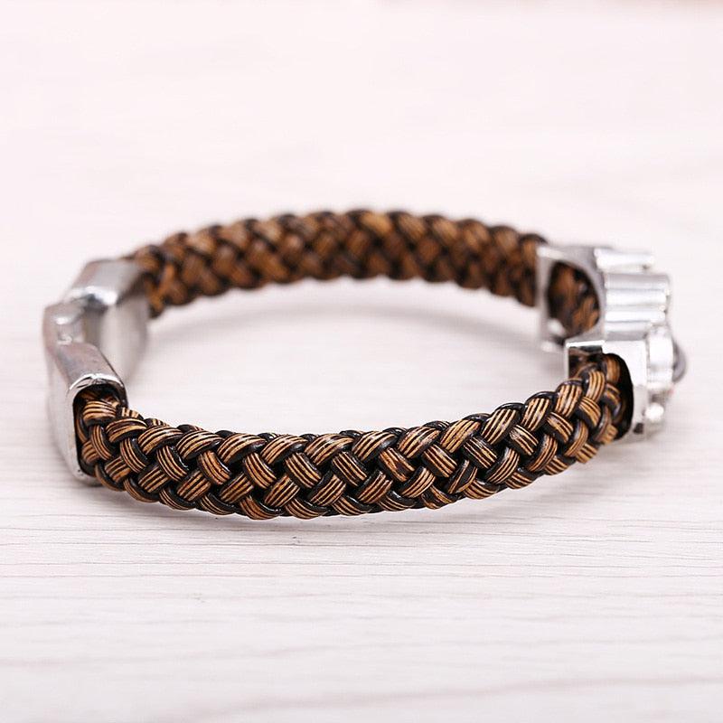 Brown PU Leather - One Piece Bracelet-accessories-accessories, bracelet-onepiece-anime-manga-onepiecestore-onepieceproducts-MyNakama