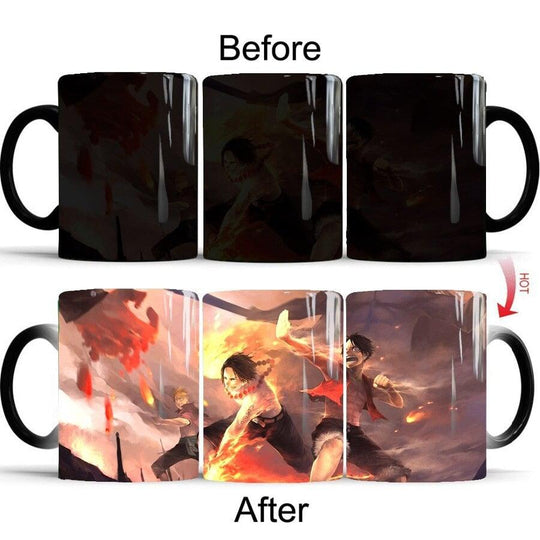 one piece-mugs-ace-luffy-marco-Colour-Changing-One-Piece-Mugs-mug