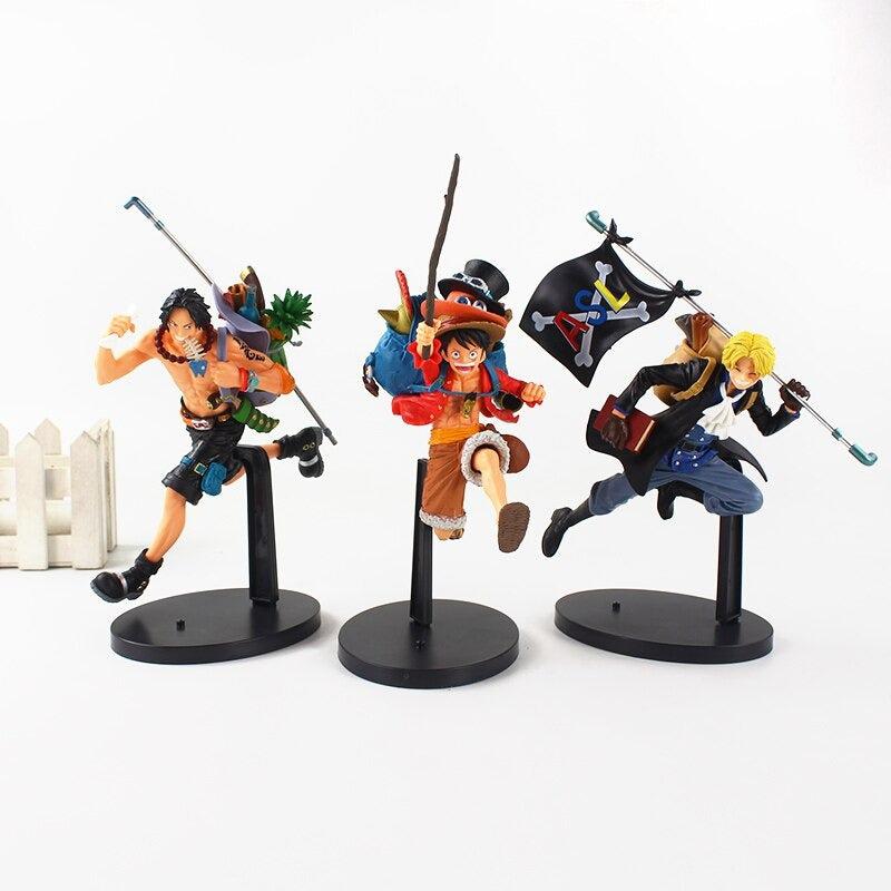 Luffy-Ace-Sabo-running-3 brothers-action figure-one piece