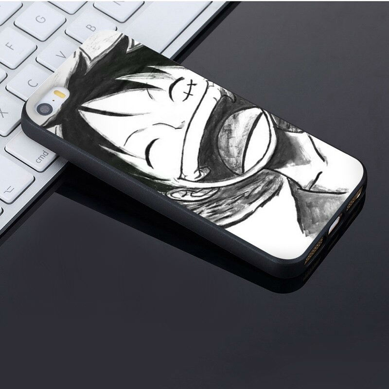 Luffy-Black_White-iphone-case