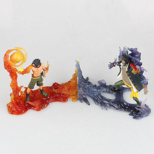 Portgas D. Ace vs Blackbeard - Action Figure-action figure-ace, blackbeard, fire fist, hiken, marshall d. teach-onepiece-anime-manga-onepiecestore-onepieceproducts-MyNakama