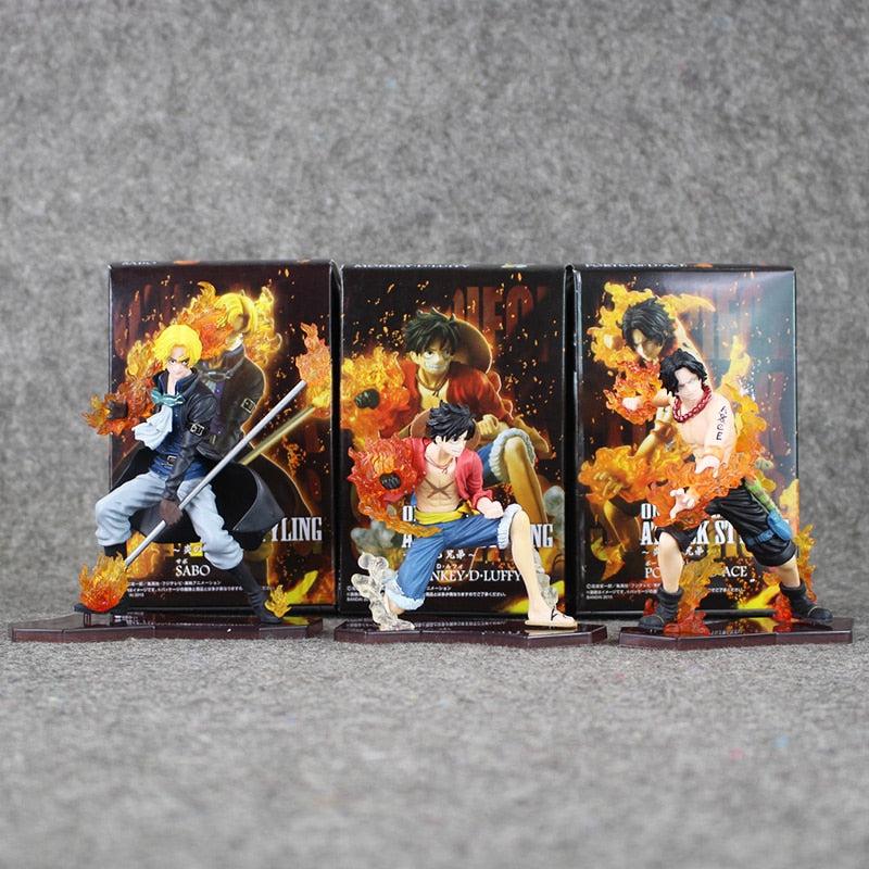 The 3 Brothers - Luffy, Ace, Sabo - One Piece-action figure-ace, fire fist, hiken, luffy, sabo-onepiece-anime-manga-onepiecestore-onepieceproducts-MyNakama