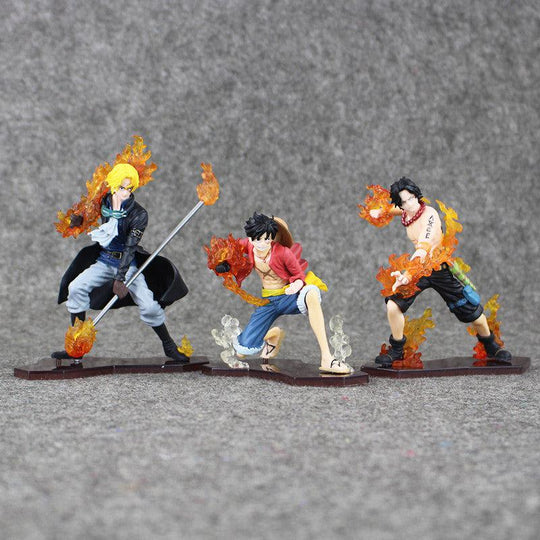 The 3 Brothers - Luffy, Ace, Sabo - One Piece-action figure-ace, fire fist, hiken, luffy, sabo-onepiece-anime-manga-onepiecestore-onepieceproducts-MyNakama