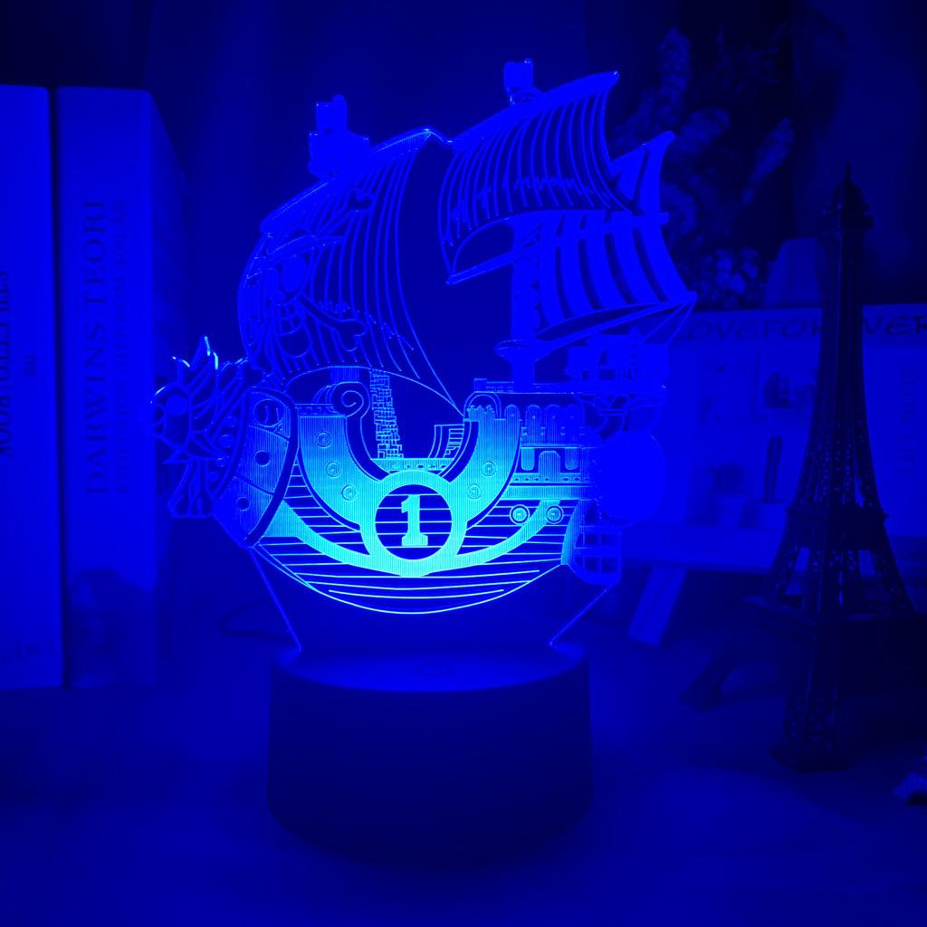 Thousand Sunny 3D LED Illusion Lamp-led light-3d, illusion, lamp, led, led light, night, night lamp-onepiece-anime-manga-onepiecestore-onepieceproducts-MyNakama