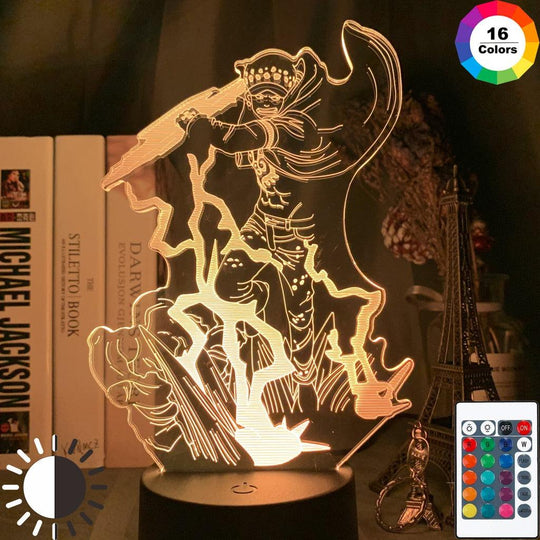 Trafalgar Law 3D LED Illusion Lamp-led light-3d, 3d lamp, illusion, lamp, led, led light, night, night lamp-onepiece-anime-manga-onepiecestore-onepieceproducts-MyNakama