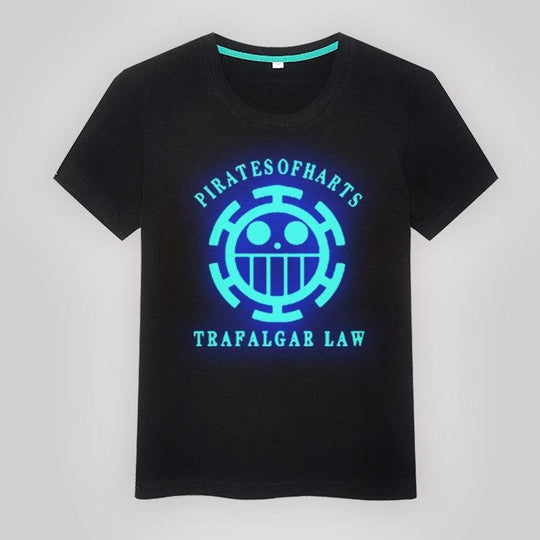 One-Piece-Logo-t-shirt-anime-glow-in-the-dark-luminous-trafalgar-law