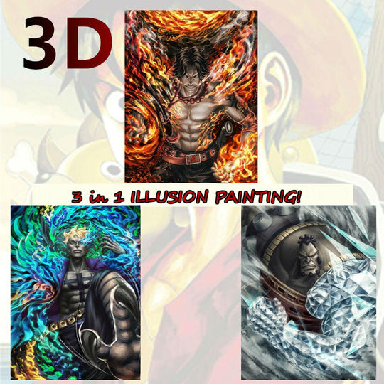 Whitebeard Pirates 3D Poster-poster-3d, ace, jozu, marco, poster-onepiece-anime-manga-onepiecestore-onepieceproducts-MyNakama