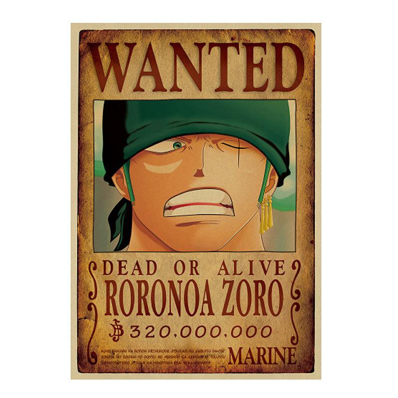 One Piece Straw Hat Pirates Wanted Poster T-Shirt