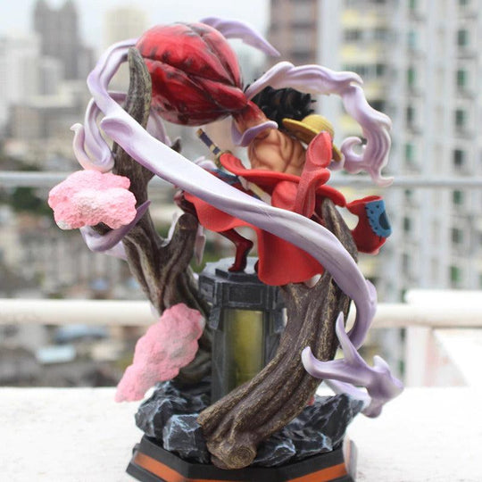 snakeman-luffy-wano-land-beats-kaido-statue-one-piece-nakama-anime-gear-strawhats-fight